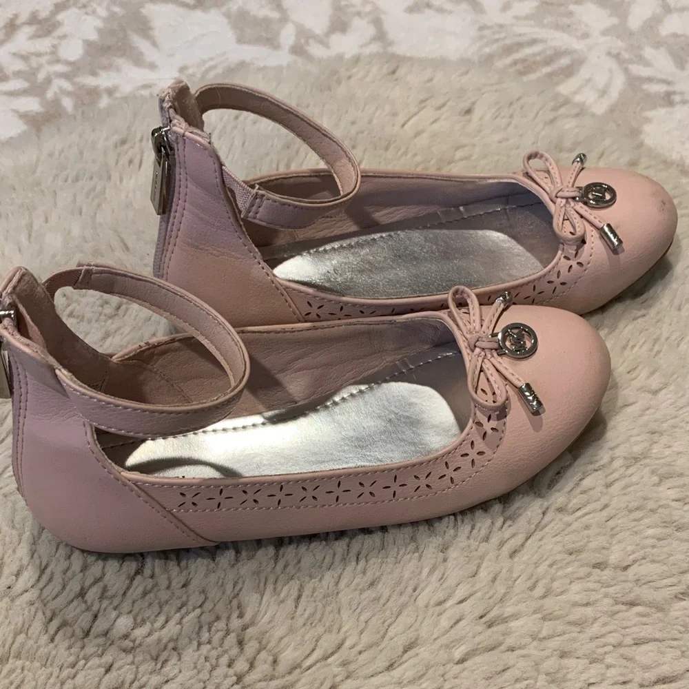 Michael MK Blush Pink Kids Dress Shoes